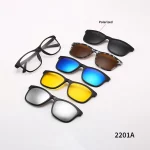 Interchangeable Lens Sunglasses: 5 Magnetic Frames, 5 Colors